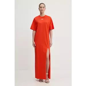 MSGM rochie culoarea rosu, maxi, drept, 3841MDA83.257002 imagine