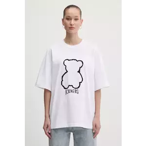 Iceberg tricou din bumbac femei, culoarea alb, F5B2 6327 imagine