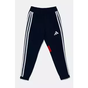 adidas Performance pantaloni de trening pentru copii culoarea albastru marin, cu imprimeu, JD0636 imagine