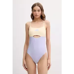 adidas costum de baie dintr-o bucată X-BACK CB SUIT culoarea violet, cupa usor rigidizata, JE4370 imagine