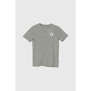 Converse tricou de bumbac pentru copii culoarea gri, cu imprimeu imagine