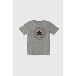 Converse tricou copii culoarea gri, cu imprimeu imagine