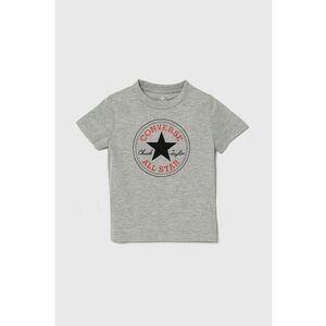 Converse tricou de bumbac pentru copii culoarea gri, cu imprimeu imagine