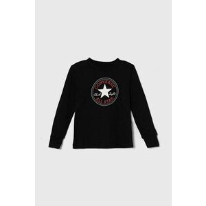 Converse longsleeve din bumbac culoarea negru, cu imprimeu imagine