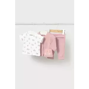 Mayoral Newborn set de bumbac pentru bebelusi culoarea roz, 1877 imagine