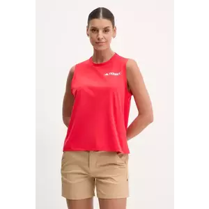 adidas TERREX top sport Multi femei, culoarea rosu, JE0359 imagine