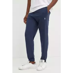 Hummel pantaloni de trening culoarea albastru marin, neted, 229312 imagine