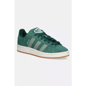 adidas Originals sneakers din piele intoarsă Campus 00s culoarea verde, JH8794 imagine