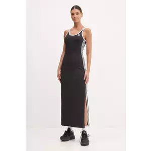 adidas Originals rochie 3S TANK DRESS culoarea negru, midi, mulata, JD4619 imagine