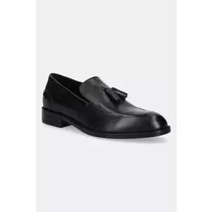 BOSS mocasini de piele Tayil barbati, culoarea negru, 50531305 imagine