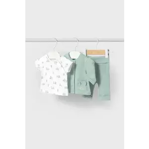 Mayoral Newborn set de bumbac pentru bebelusi culoarea verde, 1877 imagine