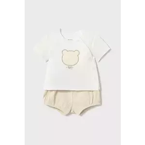 Mayoral Newborn set de bumbac pentru bebelusi culoarea bej, 1259 imagine