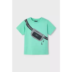 Mayoral tricou de bumbac pentru copii culoarea verde, cu imprimeu, 3036 imagine