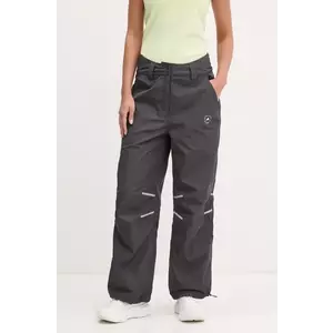 adidas by Stella McCartney pantaloni femei, culoarea negru, high waist, JI5248 imagine