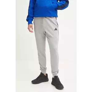 adidas pantaloni de trening Essentials culoarea gri, melanj, JE6346 imagine