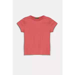 United Colors of Benetton tricou de bumbac pentru copii culoarea roz, 3I1XG106Y imagine