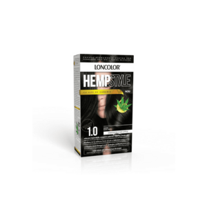 Vopsea de par permanenta HempStyle 1.0 Negru - 100 ml imagine