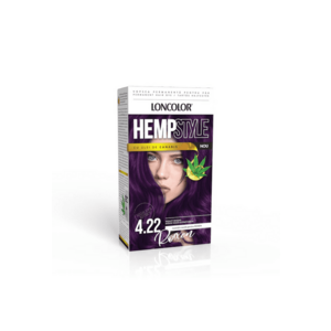 Vopsea de par permanenta HempStyle 4.22 Violet Intens - 100 ml imagine