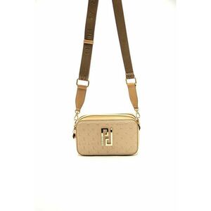 Geanta crossbody de piele ecologica cu logo metalic imagine