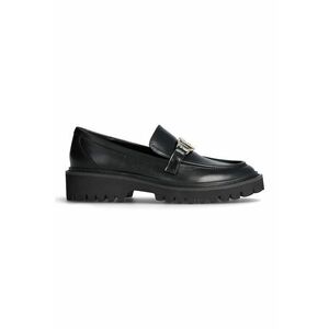 Pantofi loafer de piele cu aplicatie metalica imagine