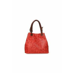 Geanta hobo cu model floral in relief imagine