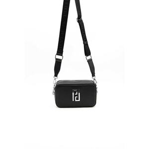 Geanta crossbody din piele ecologica cu logo metalic imagine