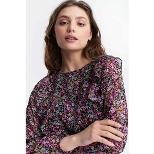 Rochie mini evazata cu imprimeu floral imagine