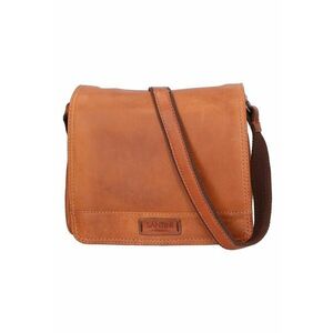 Geanta crossbody unisex de piele cu buzunare multiple imagine