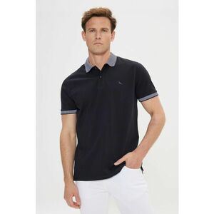 Tricou polo cu accente in dungi imagine