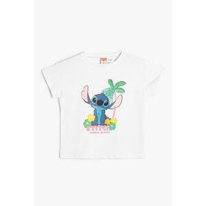 Tricou de bumbac cu imprimeu Stitch imagine