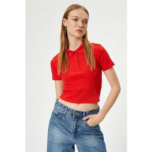 Tricou crop polo imagine