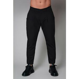 Pantaloni crop cu talie medie imagine