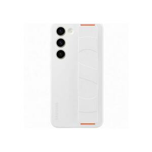 Husa de protectie Silicone Grip Case pentru Galaxy S23 - White imagine