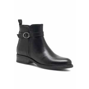 Botine dama - 590558805090238 - Piele naturala - Negru imagine