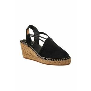 Espadrile dama - 682101 - Piele intoarsa - Negru imagine