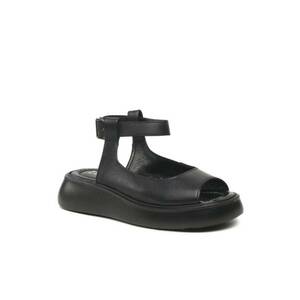 Sandale dama - 302883622 - Negru - Piele intoarsa imagine