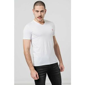 Tricou slim fit cu decolteu in V imagine