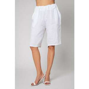 Pantaloni Scurti din 100% In White Alb optic imagine