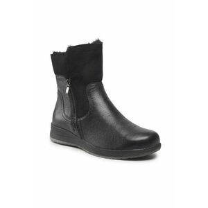 Botine dama - 301230182 - Piele naturala - Negru imagine