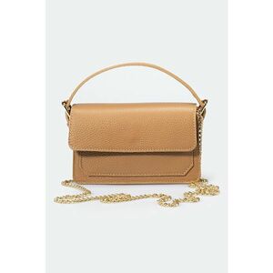 Geanta crossbody de piele cu bareta din lant imagine