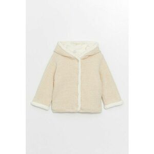 Cardigan tricotat cu snur interior din material teddy imagine