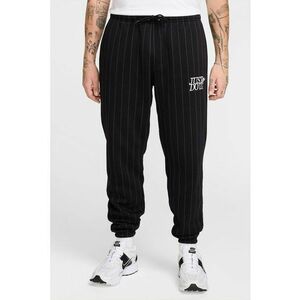 Pantaloni de trening cu snur de ajustare si model cu dungi discrete imagine