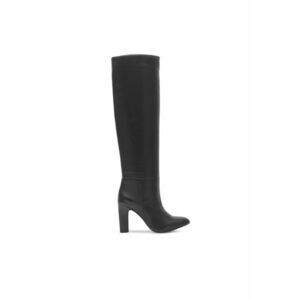 Botine dama - 590558800489939 - Piele naturala - Negru imagine