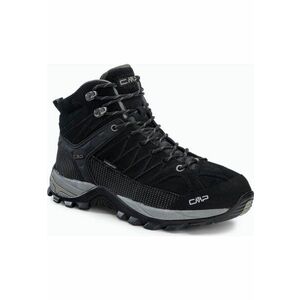 Pantofi de trekking - Piele - Negru/Gri imagine