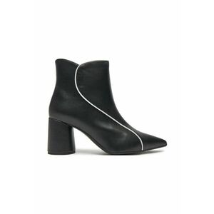 Botine dama - 47853 - Piele naturala - Negru imagine