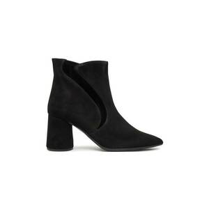 Botine dama - 47877 - Piele naturala - Negru imagine