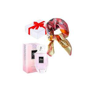 Set Florielle cu Apa de Parfum She In Love - Femei - 100 ml si esarfa imagine