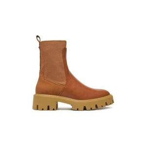 Botine dama - 84377 - Piele naturala - Maro imagine