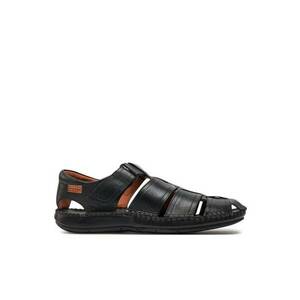 Sandale barbati 197883684 - Piele naturala - 40 EU - Negru imagine