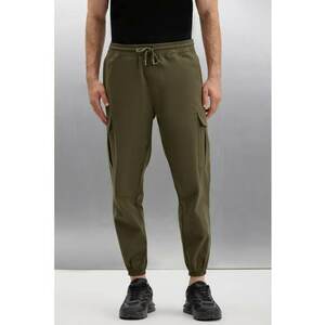 Pantaloni cargo cu snur de ajustare in talie imagine